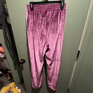 PINK Victoria's Secret Magenta Velvet Pants